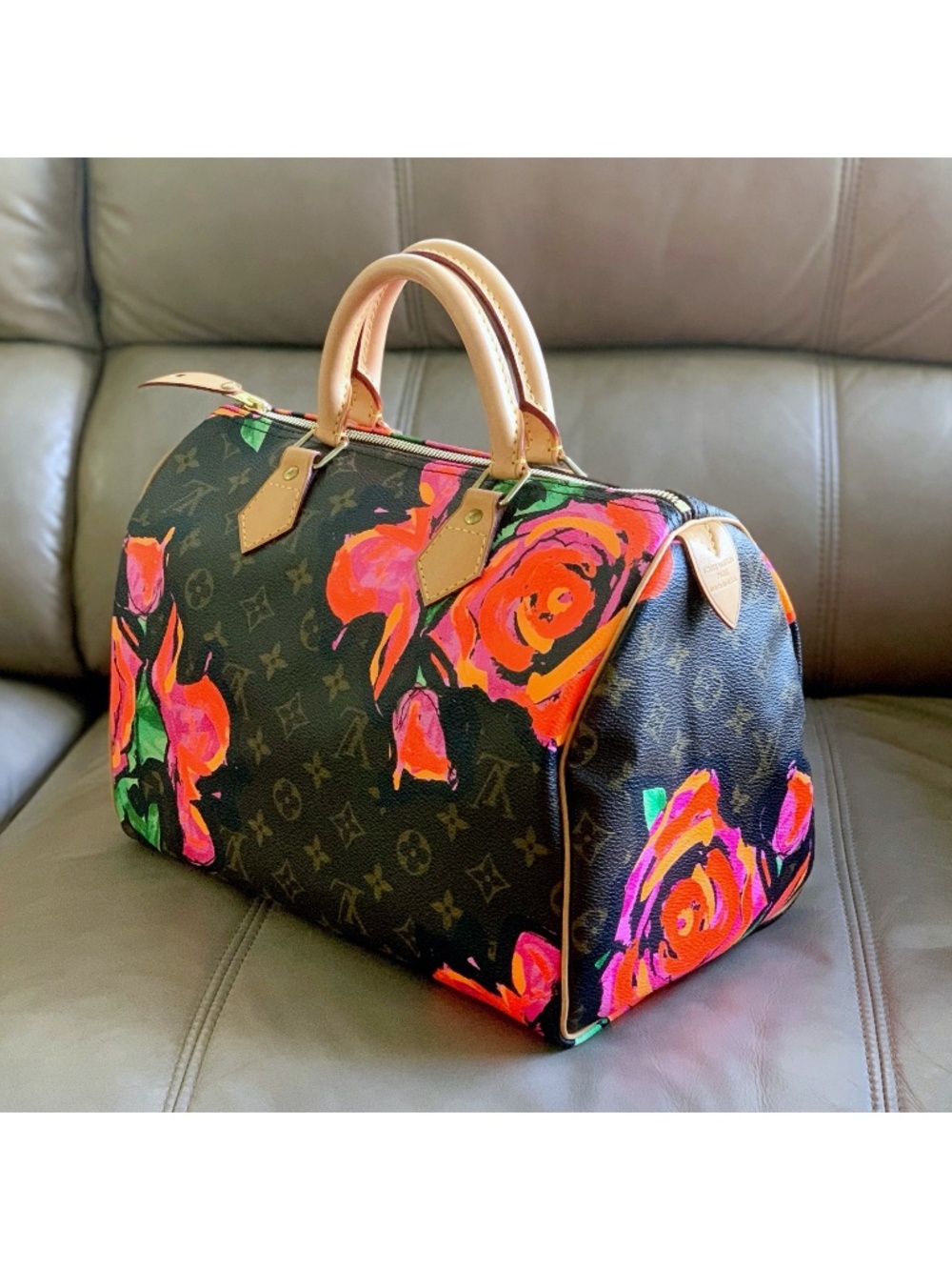 LOUIS VUITTON Stephen Sprouse Roses Speedy 30 Monogram Classic Bag - Picture 3 of 15